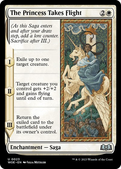 The Princess Takes Flight (Wilds of Eldraine) Light Play Foil