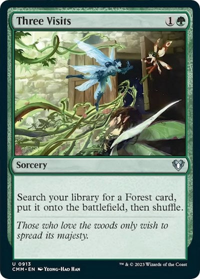 Three Visits (Commander Masters) Light Play