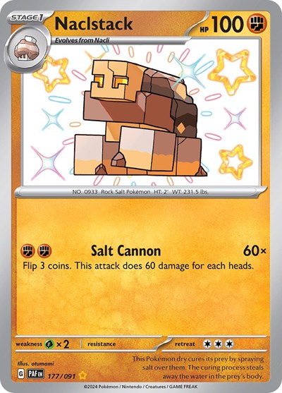 Naclstack (SV: Paldean Fates) Light Play Holofoil