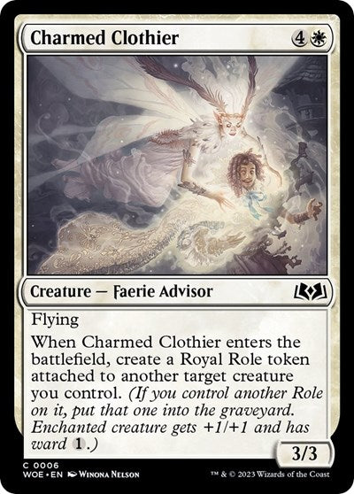 Charmed Clothier (Wilds of Eldraine) Light Play