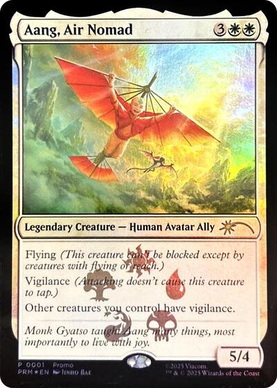 Aang, Air Nomad (Promos: Media) Light Play Foil