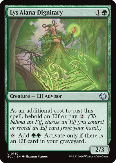 Lys Alana Dignitary (Lorwyn Eclipsed) Light Play