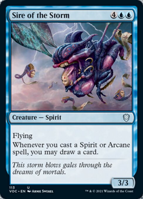 Sire of the Storm (Commander 2021 Crimson Vow) Light Play