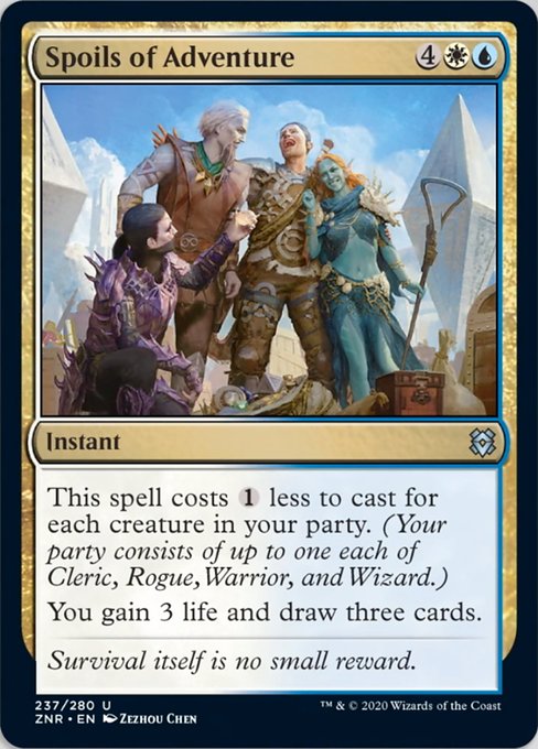 Spoils of Adventure (Zendikar Rising) Light Play