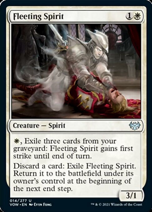Fleeting Spirit (Innistrad: Crimson Vow) Light Play