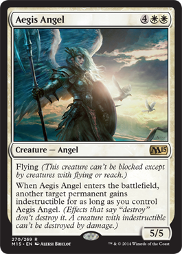 Aegis Angel (Magic 2015 Core Set) Light Play