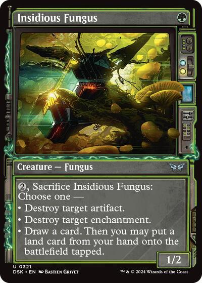 Insidious Fungus (Showcase) (Duskmourn: House of Horror) Light Play