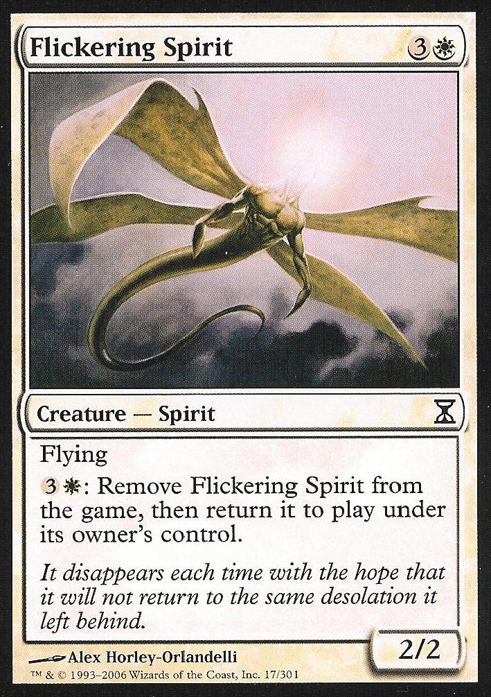 Flickering Spirit (Time Spiral) Medium Play
