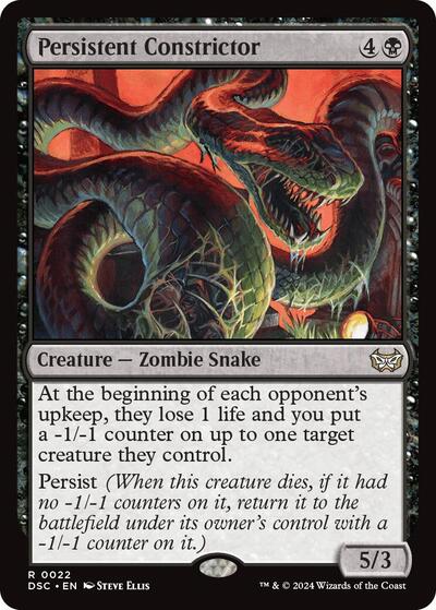 Persistent Constrictor (Commander: Duskmourn: House of Horror) Near Mint