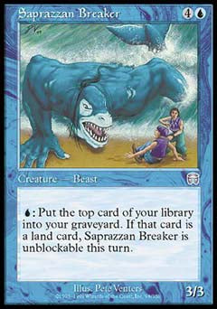 Saprazzan Breaker (Mercadian Masques) Light Play