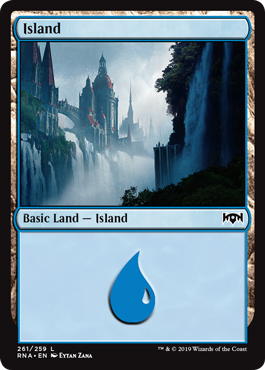Island (Ravnica Allegiance) Medium Play Foil