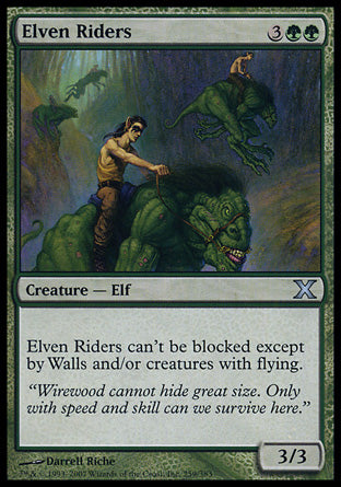 Elven Riders (10th Edition) Light Play