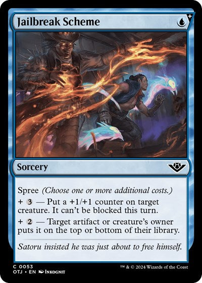 Jailbreak Scheme (Outlaws of Thunder Junction) Light Play Foil