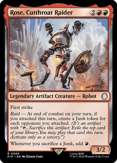 Rose, Cutthroat Raider (Universes Beyond: Fallout) Light Play