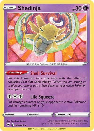 Shedinja (SWSH04: Vivid Voltage) Light Play