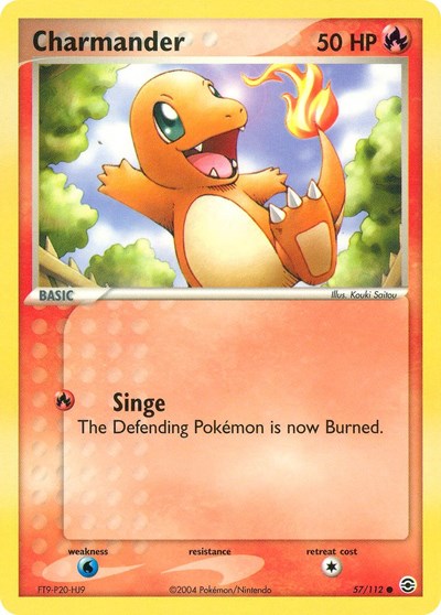 Charmander - 057 (FireRed & LeafGreen) Heavy Play