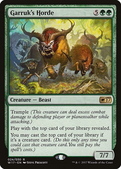 Garruk's Horde (Welcome Deck 2017) Light Play