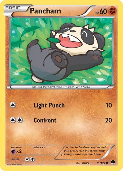 Pancham (XY - BREAKpoint) Damaged / Poor