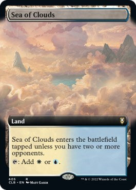 Sea of Clouds (Extended Art) (Commander Legends: Battle for Baldur's Gate) Light Play Foil
