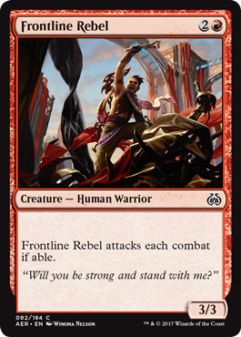Frontline Rebel (Aether Revolt) Light Play Foil