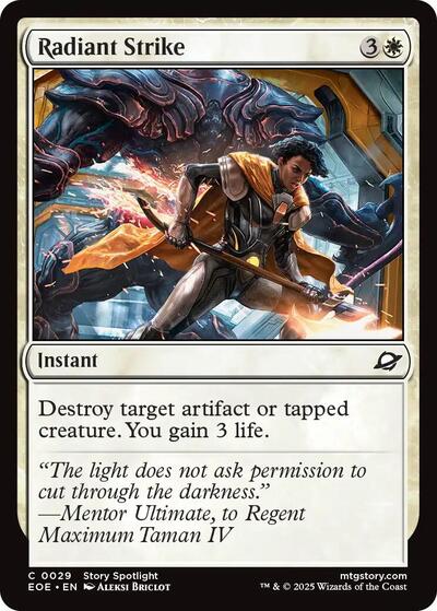 Radiant Strike (Edge of Eternities) Light Play Foil