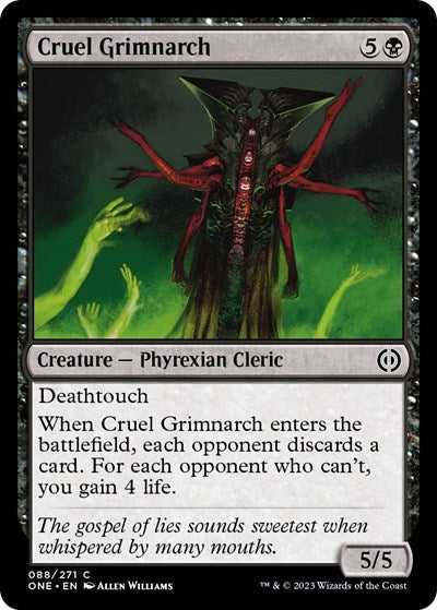 Cruel Grimnarch (Phyrexia: All Will Be One) Light Play Foil