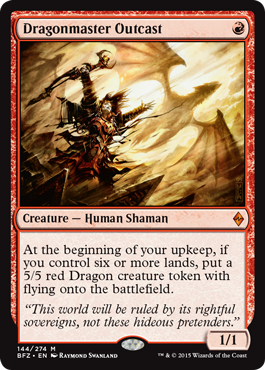 Dragonmaster Outcast (Battle for Zendikar) Medium Play