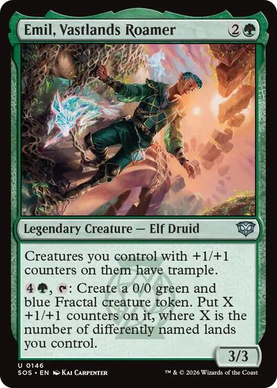 Emil, Vastlands Roamer (Secrets of Strixhaven) Light Play Foil