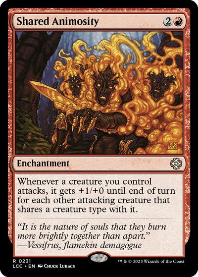 Shared Animosity (Commander: The Lost Caverns of Ixalan) Light Play