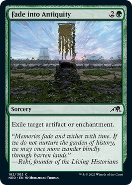 Fade into Antiquity (Kamigawa: Neon Dynasty) Light Play Foil