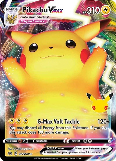 Pikachu VMAX - SWSH062 (SWSH: Sword & Shield Promo Cards) Near Mint Holofoil