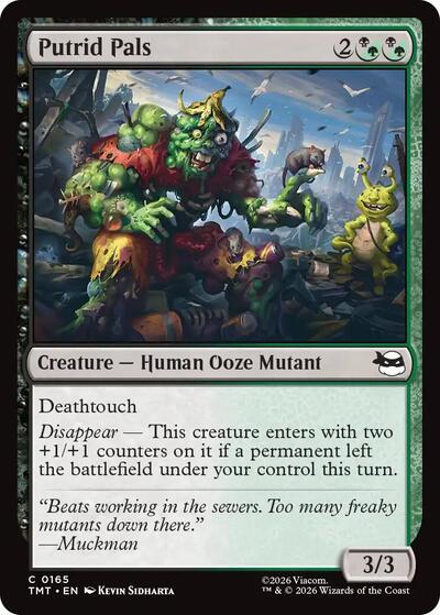 Putrid Pals (Teenage Mutant Ninja Turtles) Light Play Foil