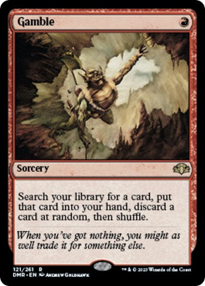 Gamble (Dominaria Remastered) Light Play