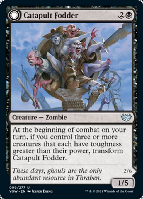 Catapult Fodder / Catapult Captain (Innistrad: Crimson Vow) Light Play
