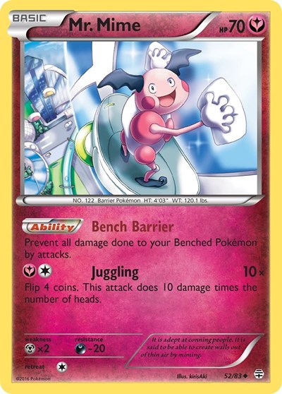 Mr. Mime (Generations) Medium Play Reverse Holofoil