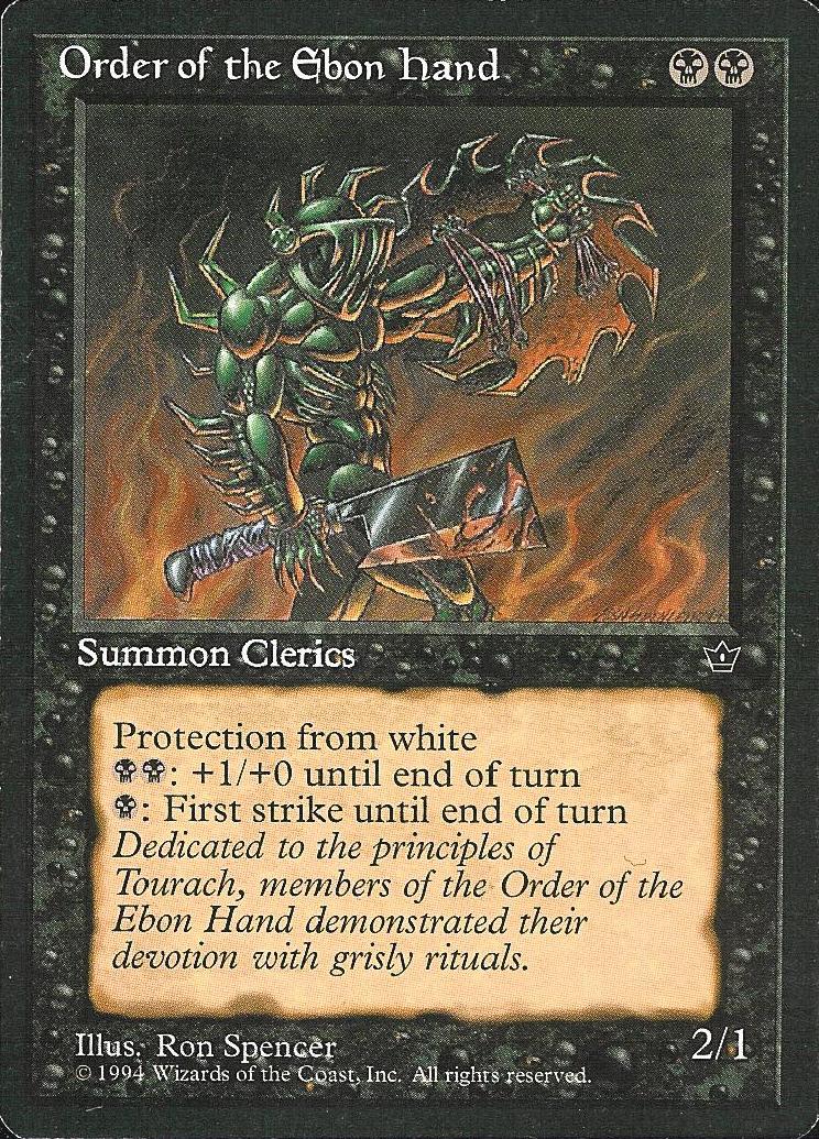 Order of the Ebon Hand (Spencer) (Fallen Empires) Medium Play