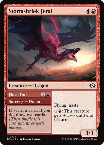 Stormshriek Feral (Tarkir: Dragonstorm) Light Play