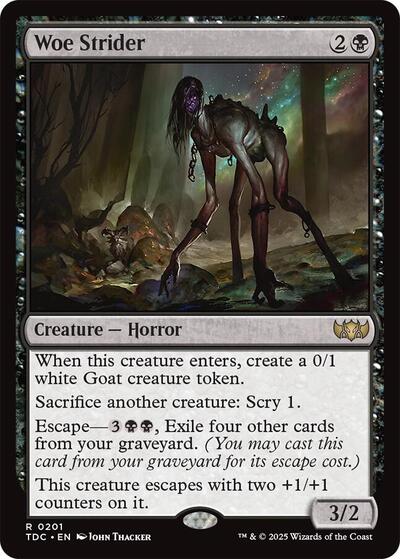 Woe Strider (Commander: Tarkir: Dragonstorm) Light Play
