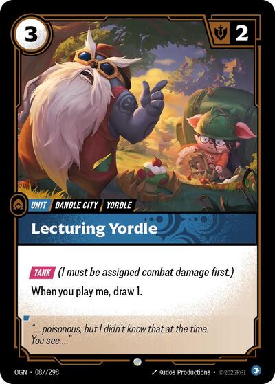 Lecturing Yordle (Origins) Light Play Foil