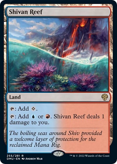 Shivan Reef (Dominaria United) Light Play