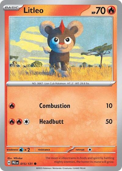 Litleo (SV: Prismatic Evolutions) Light Play