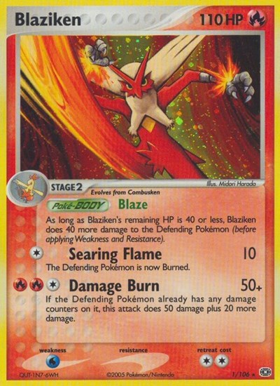 Blaziken (Emerald) Damaged / Poor Holofoil