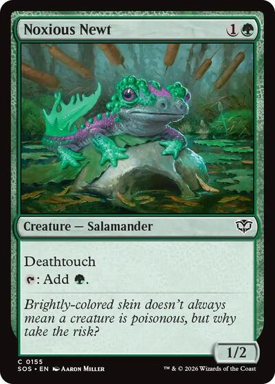 Noxious Newt (Secrets of Strixhaven) Light Play