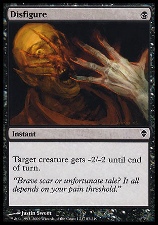 Disfigure (Zendikar) Medium Play