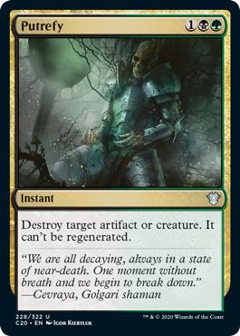 Putrefy (Commander 2020 Ikoria) Light Play