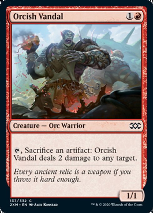 Orcish Vandal (Double Masters) Light Play