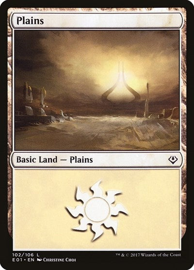 Plains (102) (Archenemy: Nicol Bolas) Light Play