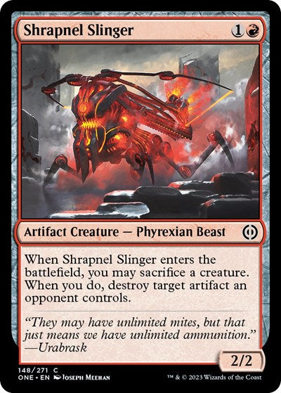 Shrapnel Slinger (Phyrexia: All Will Be One) Light Play