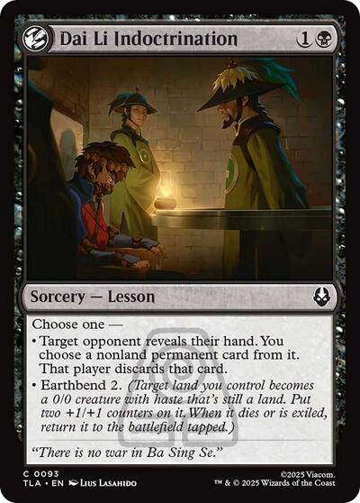 Dai Li Indoctrination (Avatar: The Last Airbender) Light Play Foil