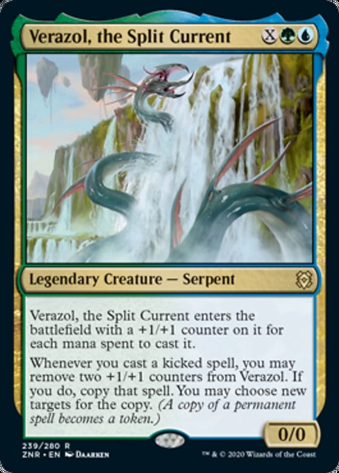 Verazol, the Split Current (Zendikar Rising) Light Play Foil